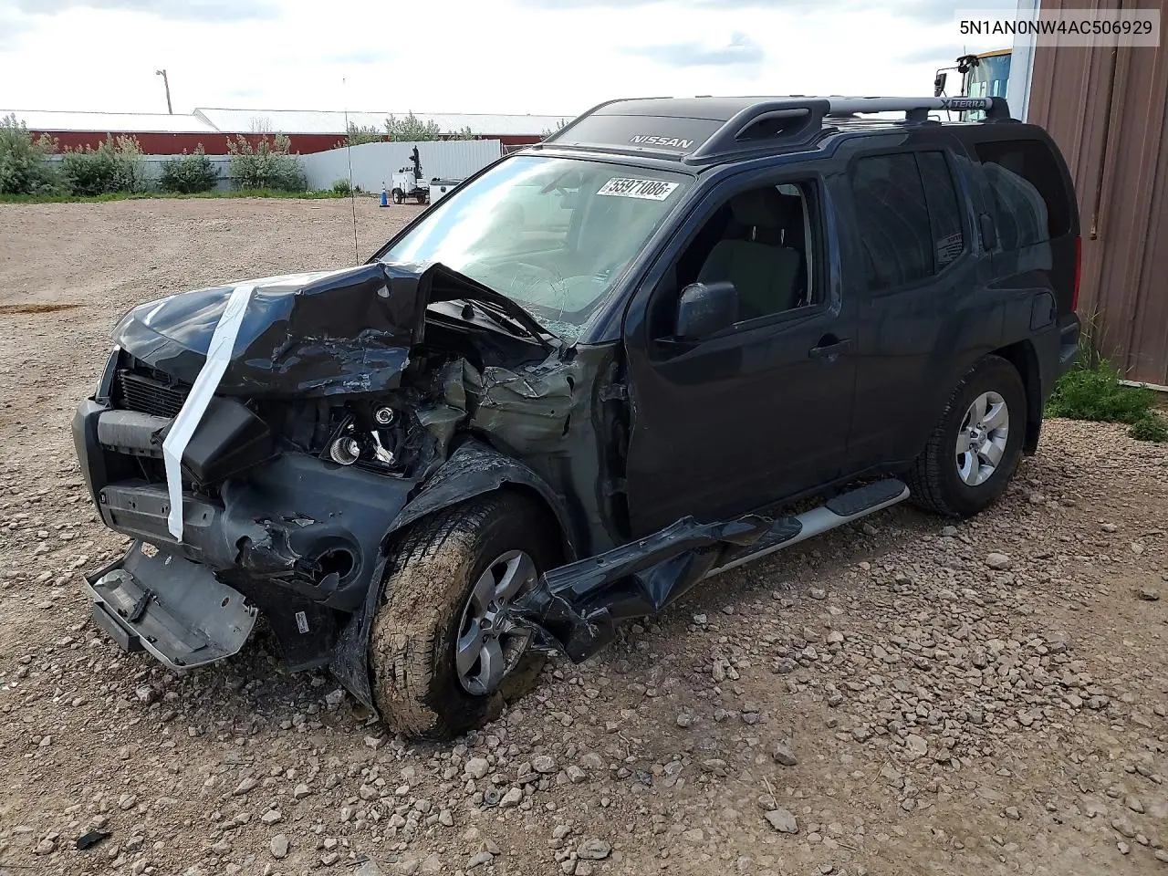 2010 Nissan Xterra X VIN: 5N1AN0NW4AC506929 Lot: 55971086
