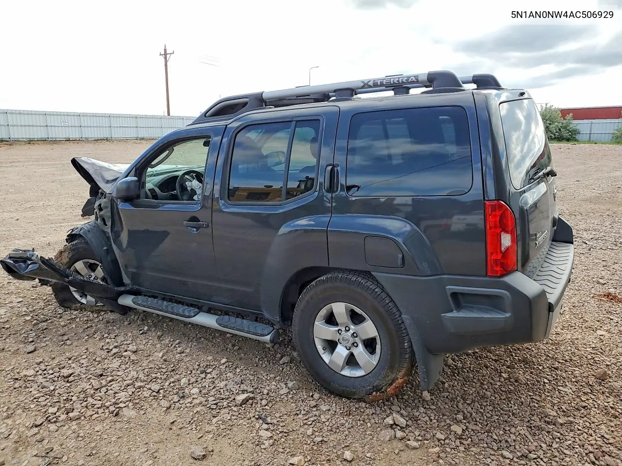 2010 Nissan Xterra X VIN: 5N1AN0NW4AC506929 Lot: 55971086