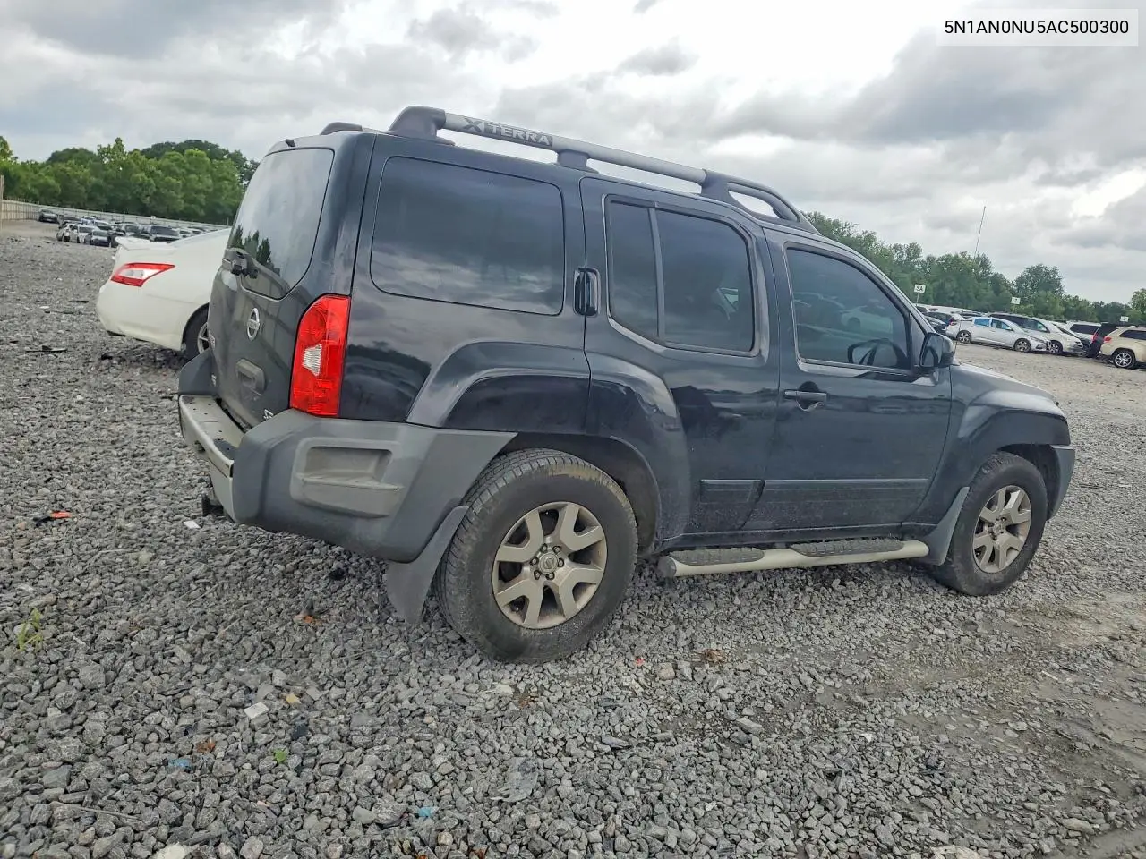 2010 Nissan Xterra X VIN: 5N1AN0NU5AC500300 Lot: 57342776