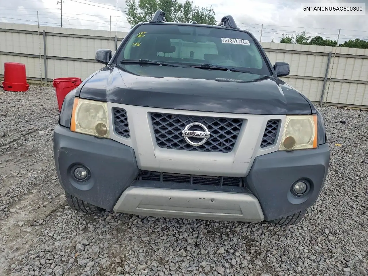 2010 Nissan Xterra X VIN: 5N1AN0NU5AC500300 Lot: 57342776