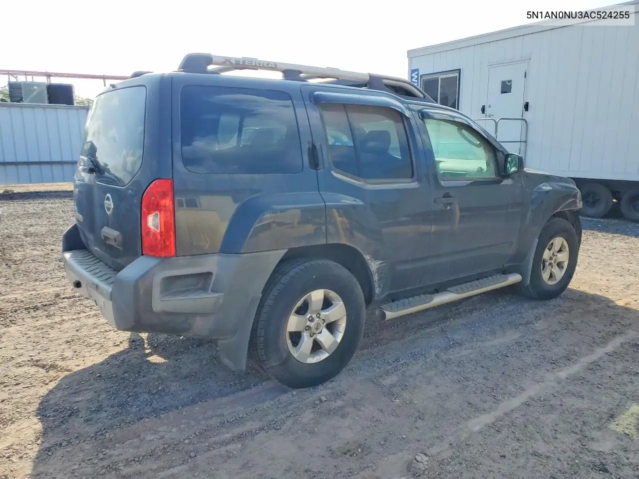 2010 Nissan Xterra X VIN: 5N1AN0NU3AC524255 Lot: 57916316