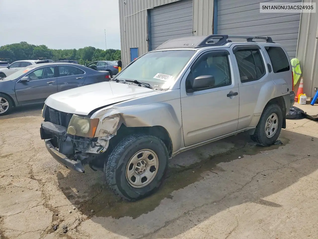 2010 Nissan Xterra X VIN: 5N1AN0NU3AC524935 Lot: 58098036