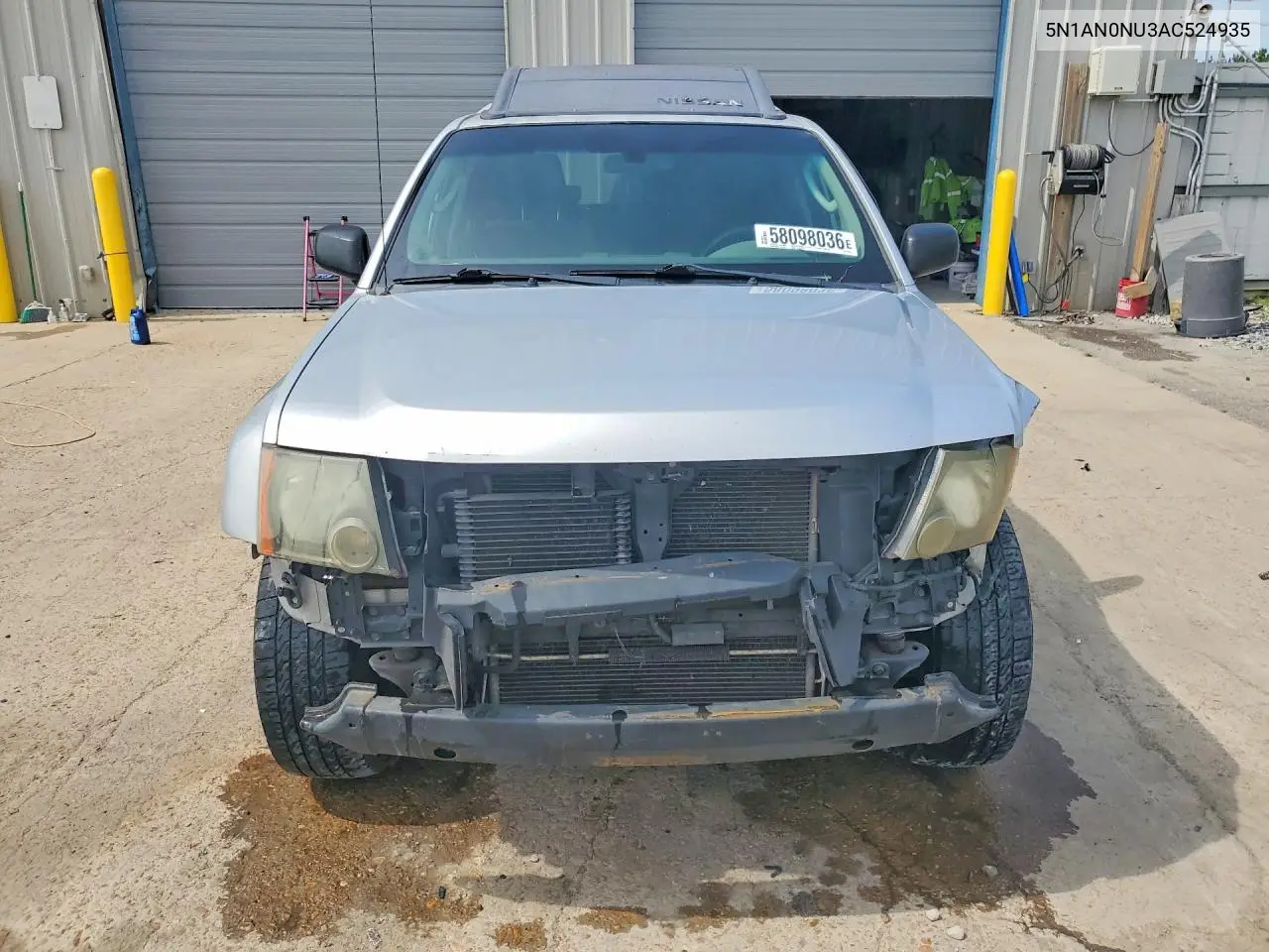 2010 Nissan Xterra X VIN: 5N1AN0NU3AC524935 Lot: 58098036