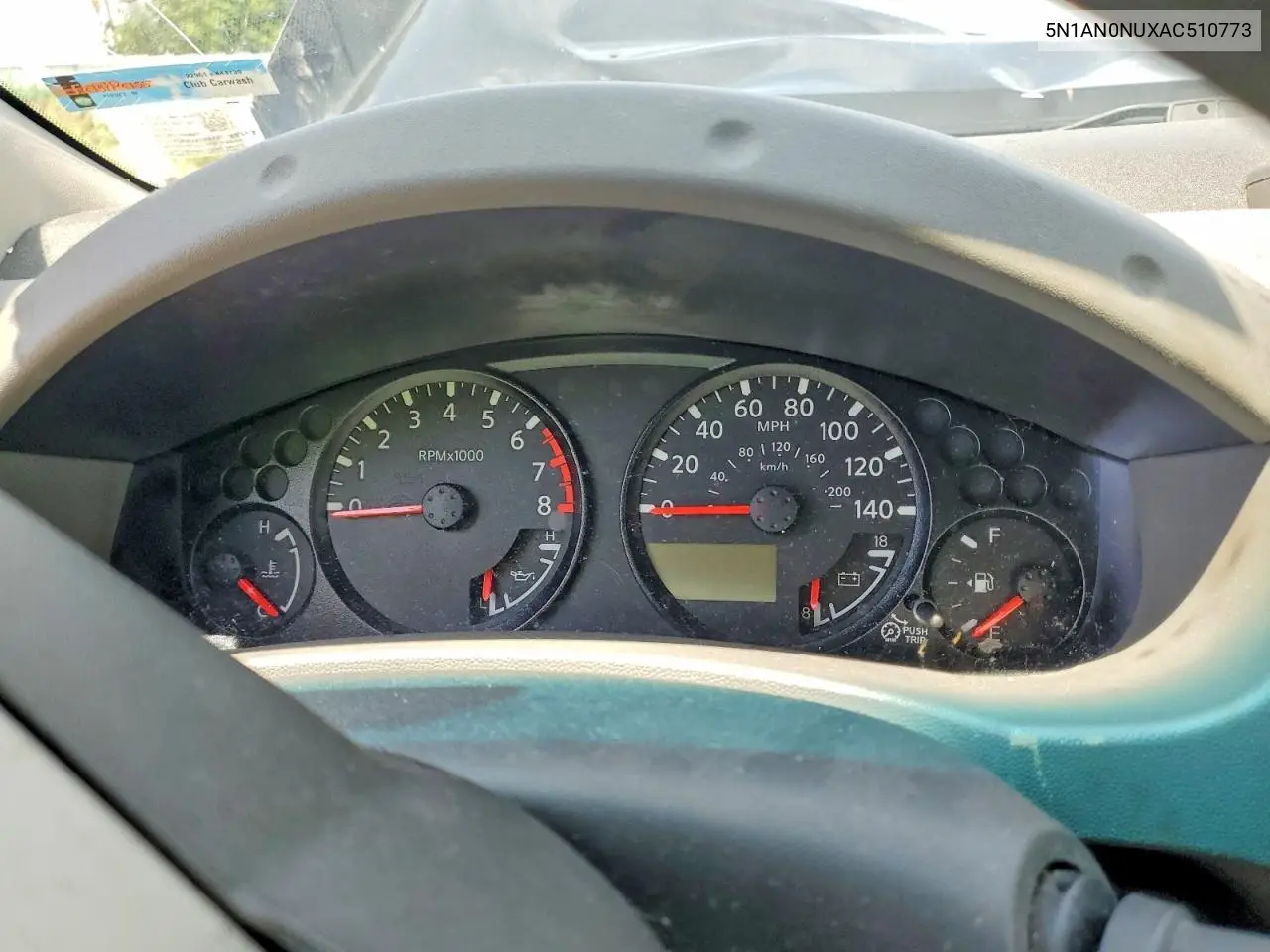 2010 Nissan Xterra X VIN: 5N1AN0NUXAC510773 Lot: 58960906