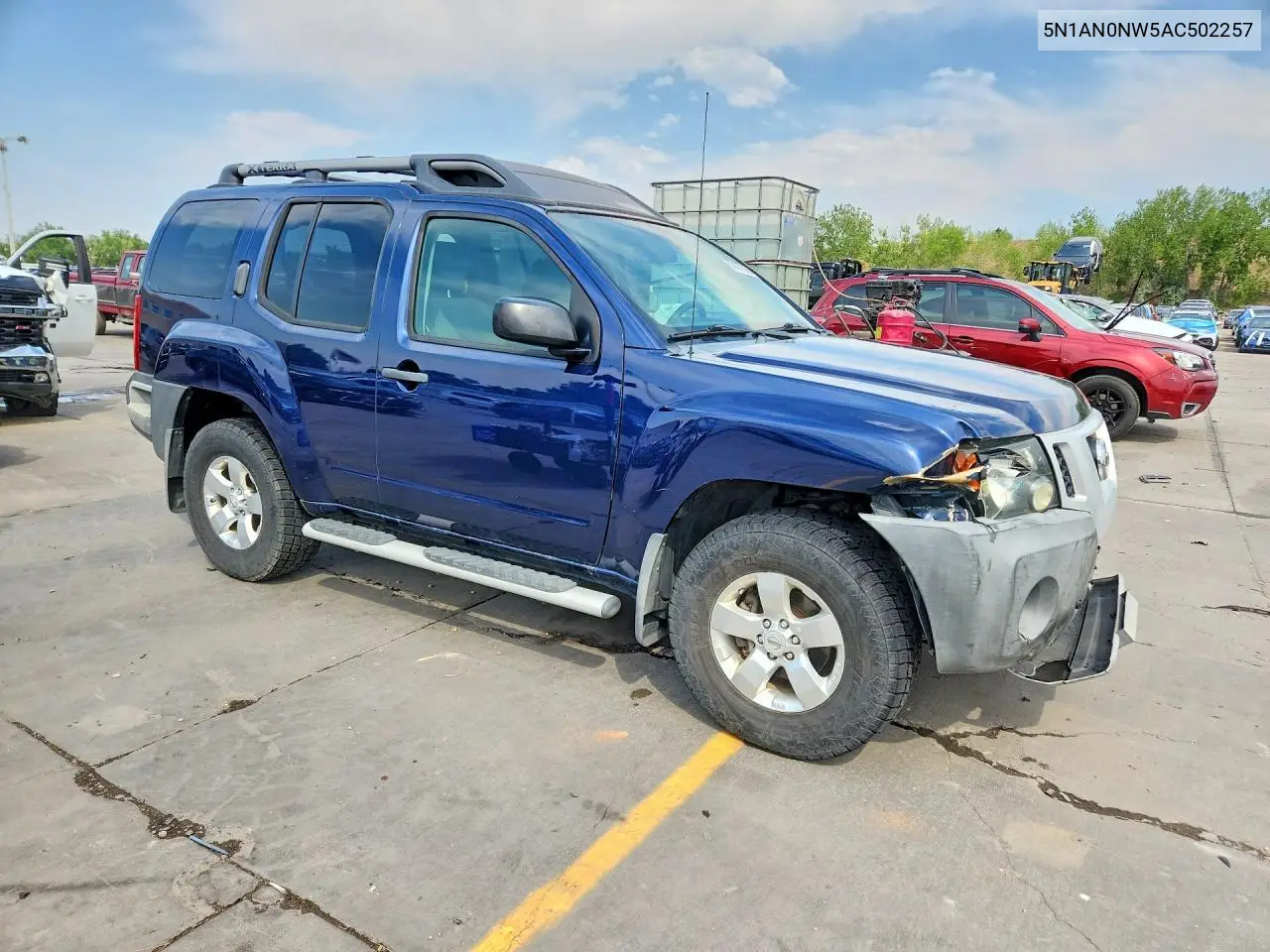 2010 Nissan Xterra X VIN: 5N1AN0NW5AC502257 Lot: 59177326