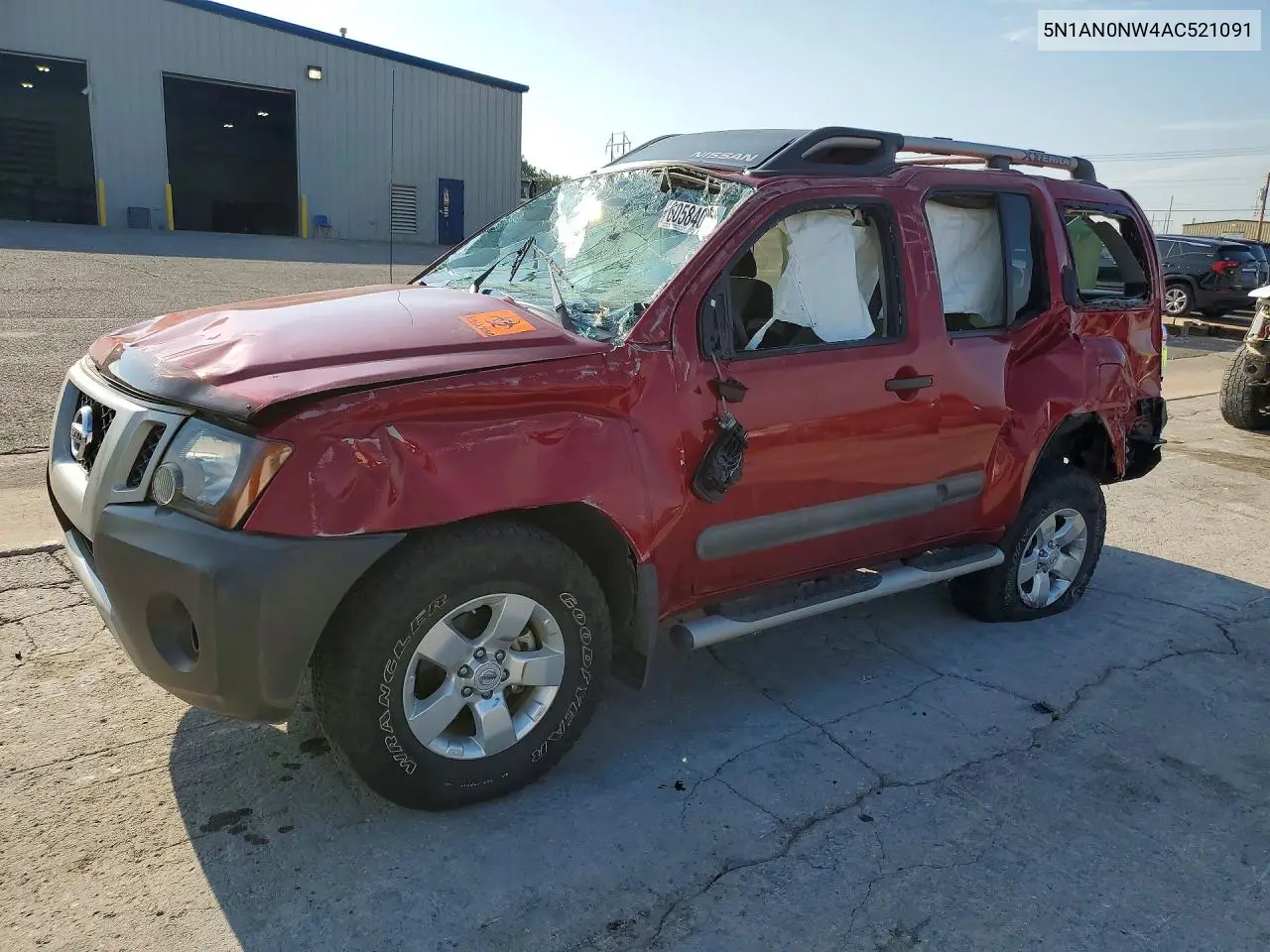 2010 Nissan Xterra X VIN: 5N1AN0NW4AC521091 Lot: 60584086