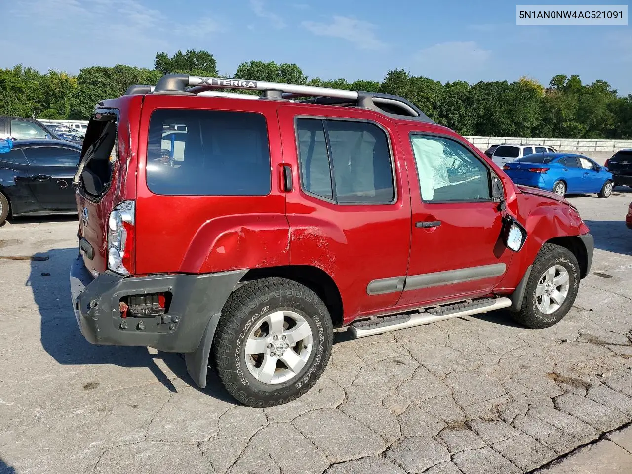 2010 Nissan Xterra X VIN: 5N1AN0NW4AC521091 Lot: 60584086