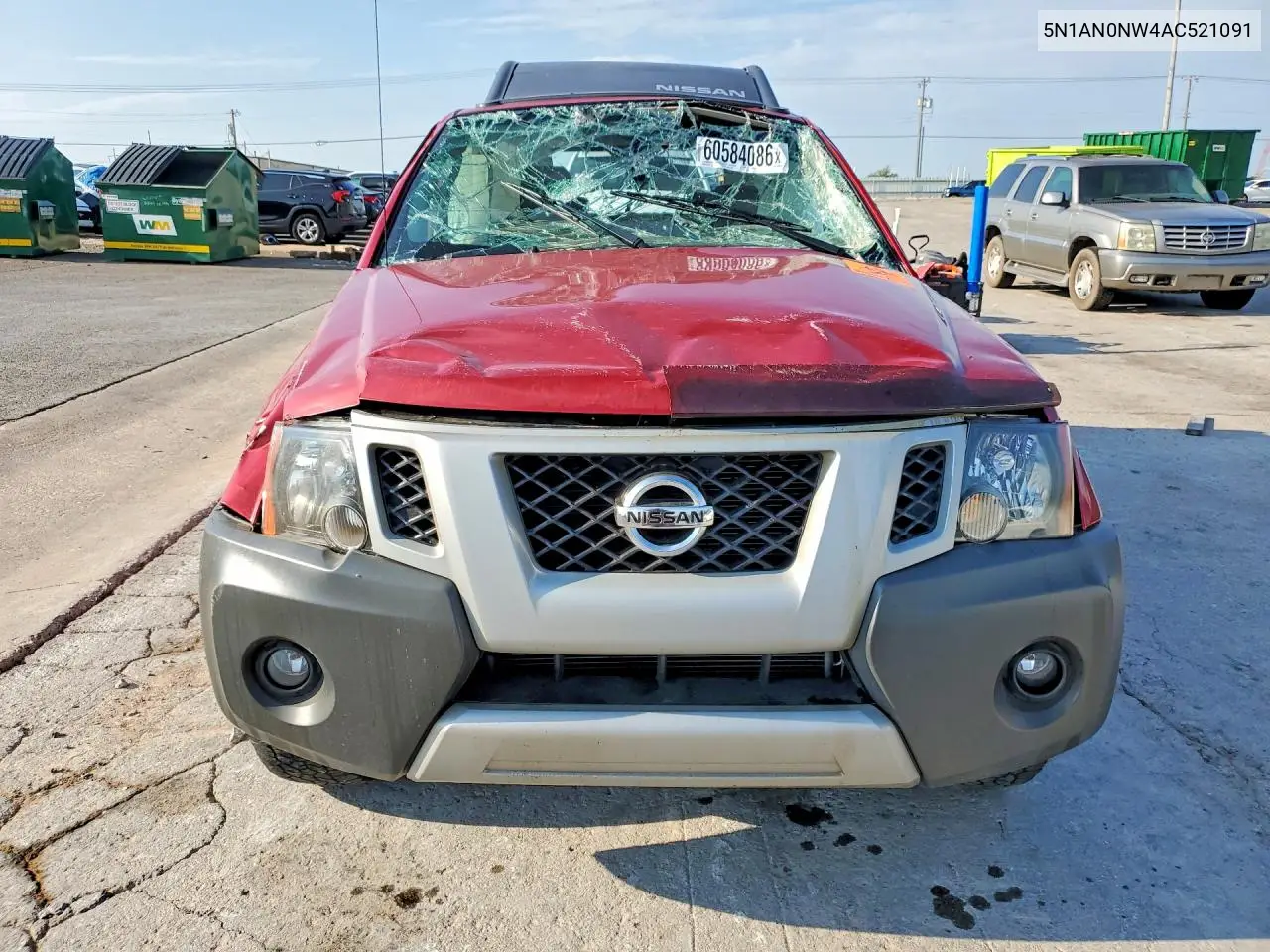 2010 Nissan Xterra X VIN: 5N1AN0NW4AC521091 Lot: 60584086