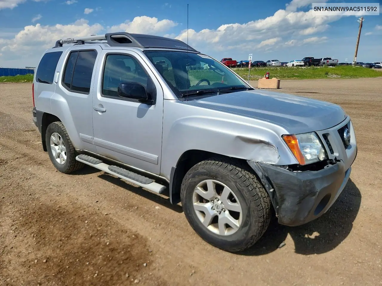 2010 Nissan Xterra X VIN: 5N1AN0NW9AC511592 Lot: 60838286