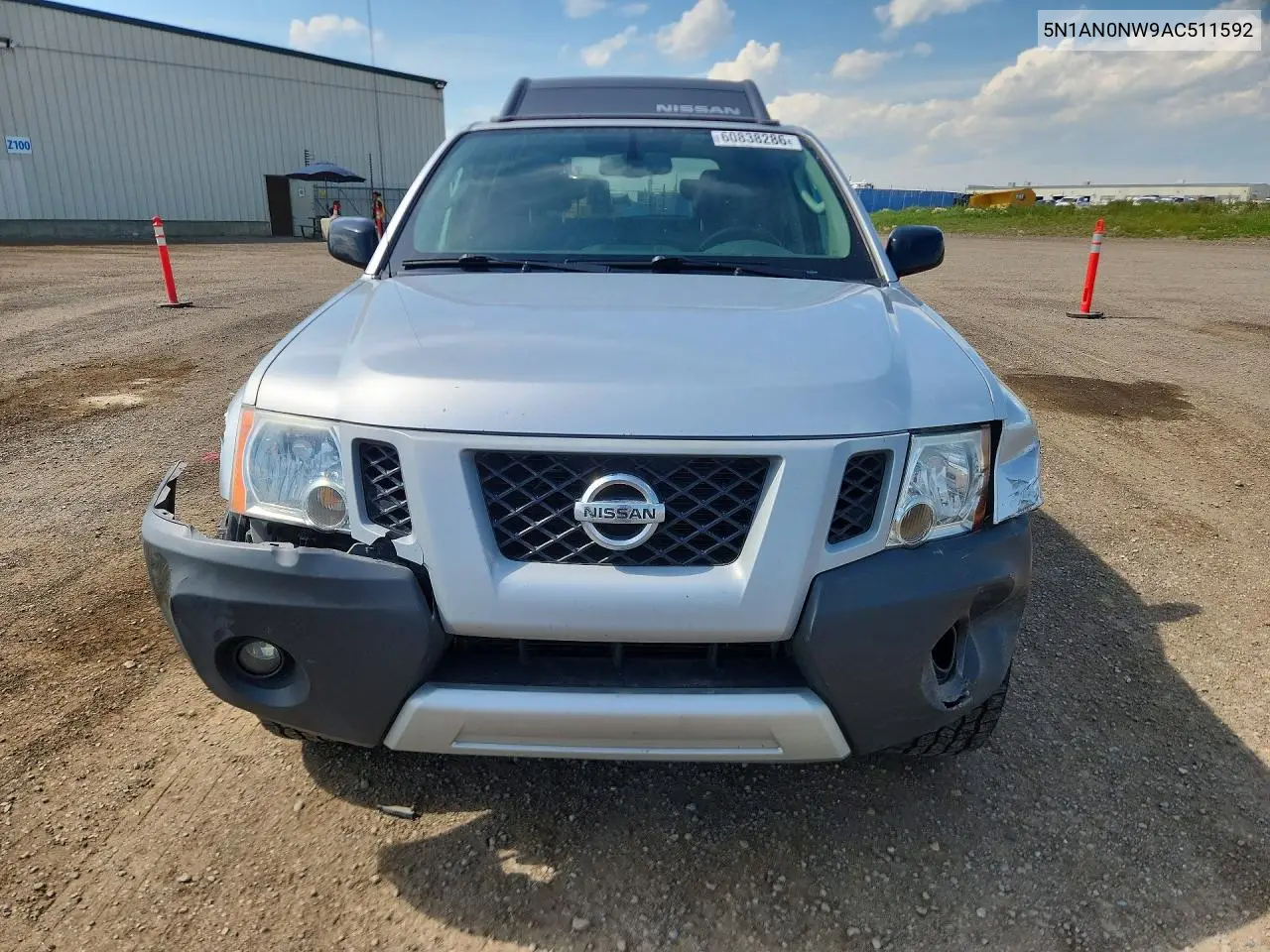 2010 Nissan Xterra X VIN: 5N1AN0NW9AC511592 Lot: 60838286