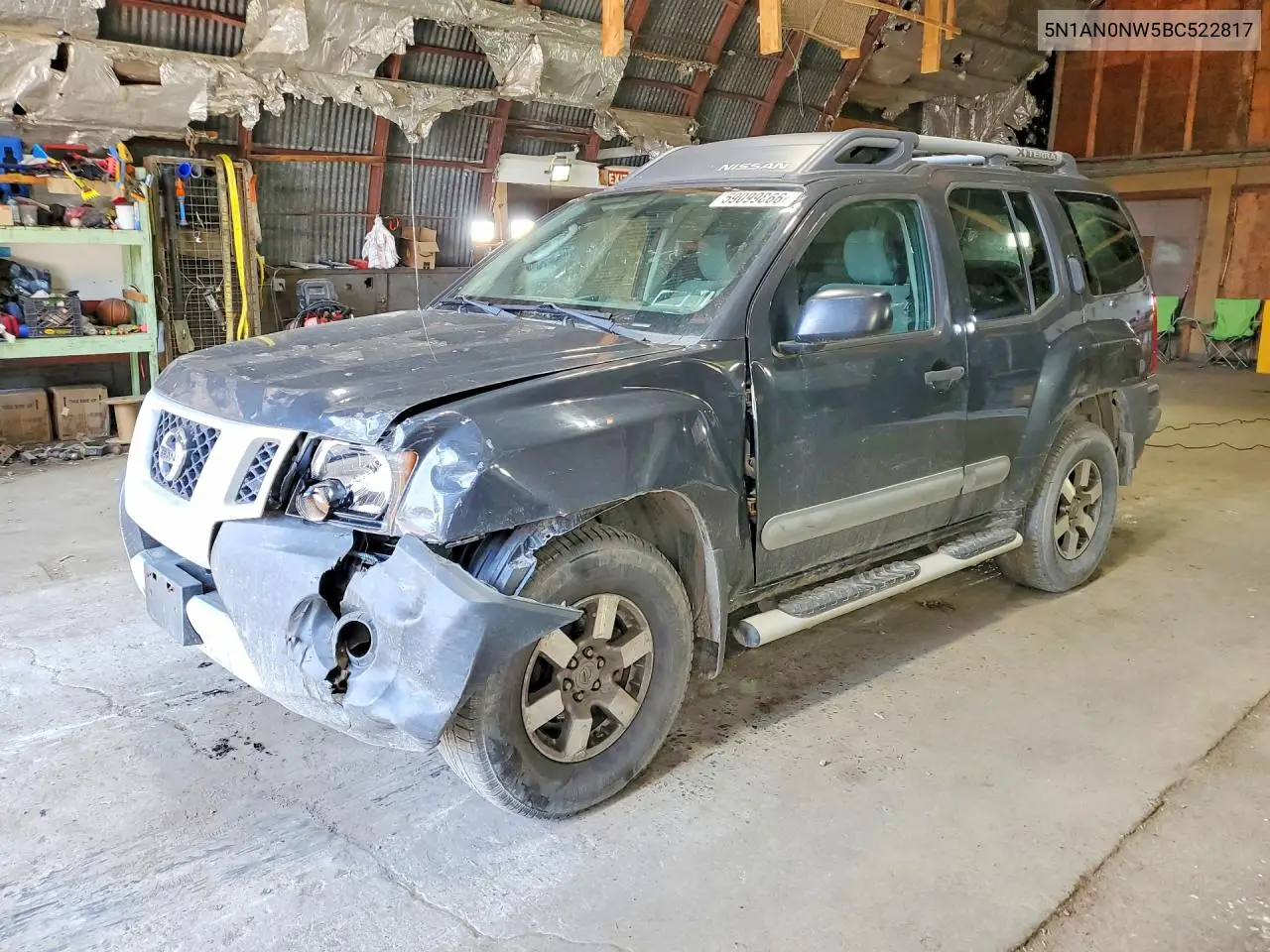 2011 Nissan Xterra X VIN: 5N1AN0NW5BC522817 Lot: 59099866