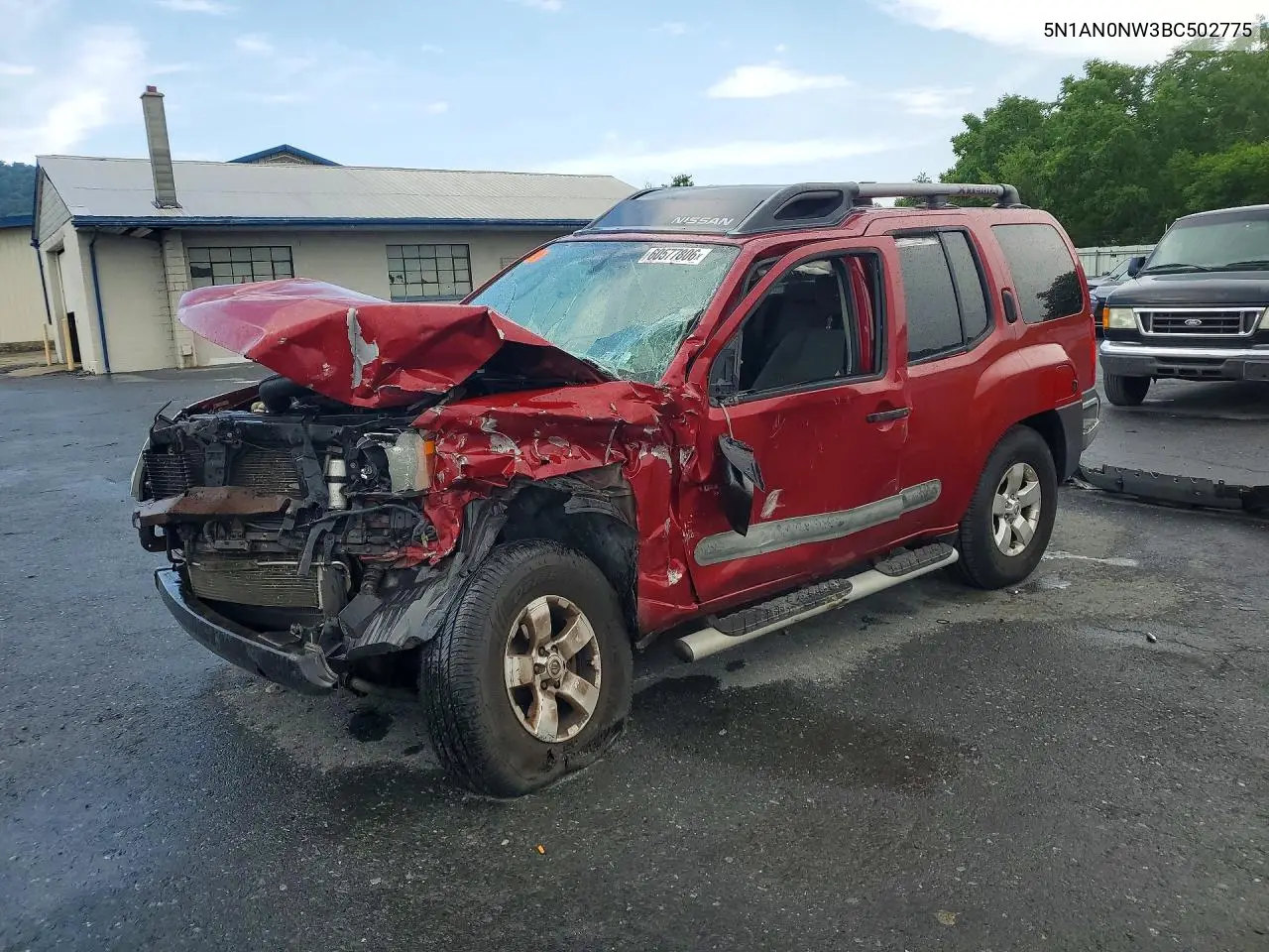 2011 Nissan Xterra X VIN: 5N1AN0NW3BC502775 Lot: 60577806