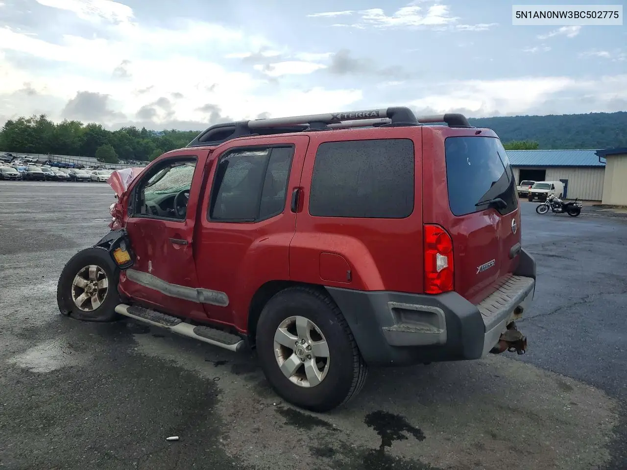2011 Nissan Xterra X VIN: 5N1AN0NW3BC502775 Lot: 60577806