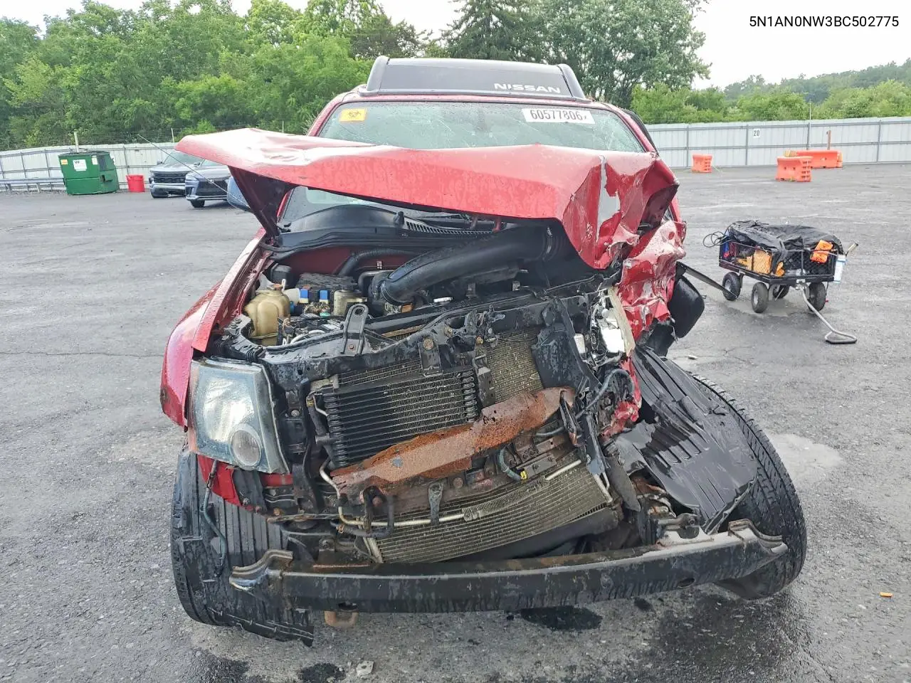 2011 Nissan Xterra X VIN: 5N1AN0NW3BC502775 Lot: 60577806