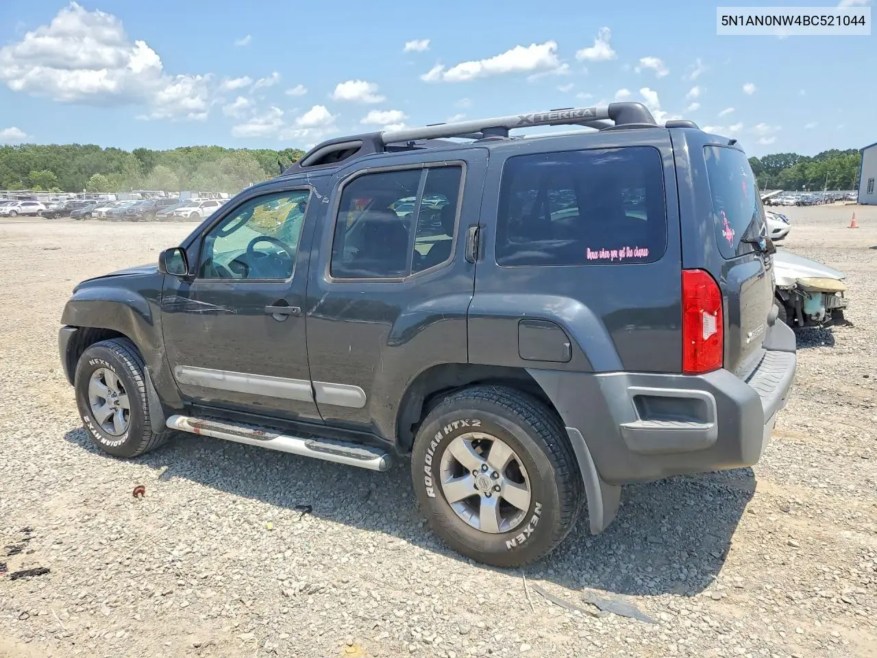 2011 Nissan Xterra X VIN: 5N1AN0NW4BC521044 Lot: 60682706