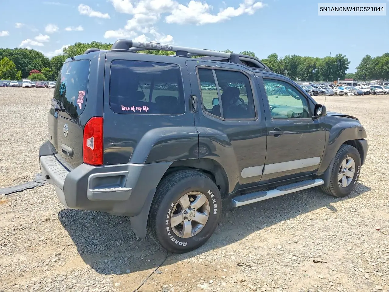 2011 Nissan Xterra X VIN: 5N1AN0NW4BC521044 Lot: 60682706