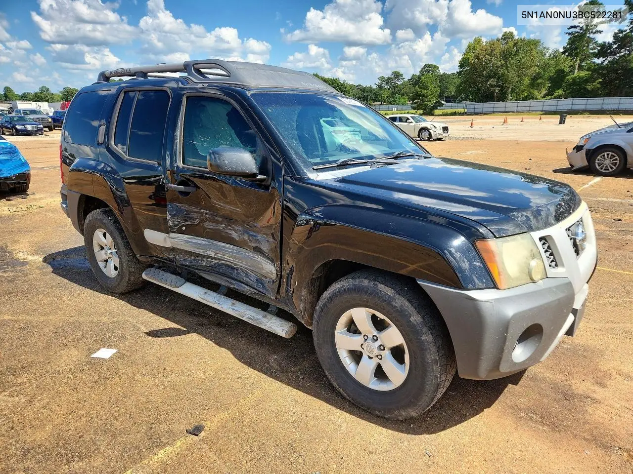 2011 Nissan Xterra X VIN: 5N1AN0NU3BC522281 Lot: 60766216