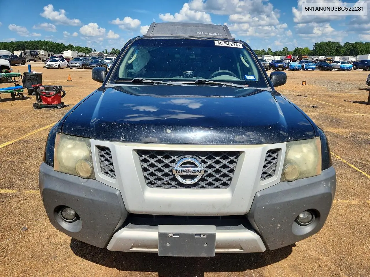 2011 Nissan Xterra X VIN: 5N1AN0NU3BC522281 Lot: 60766216