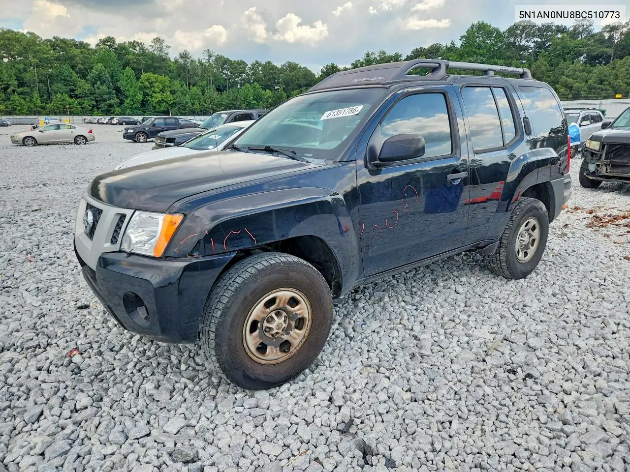 2011 Nissan Xterra X VIN: 5N1AN0NU8BC510773 Lot: 61351786