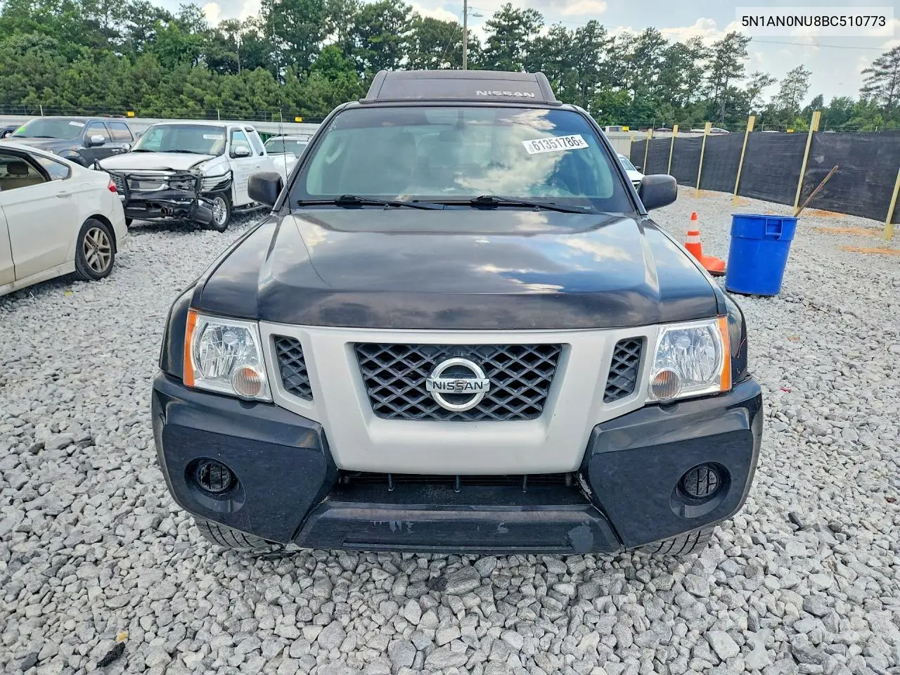 2011 Nissan Xterra X VIN: 5N1AN0NU8BC510773 Lot: 61351786