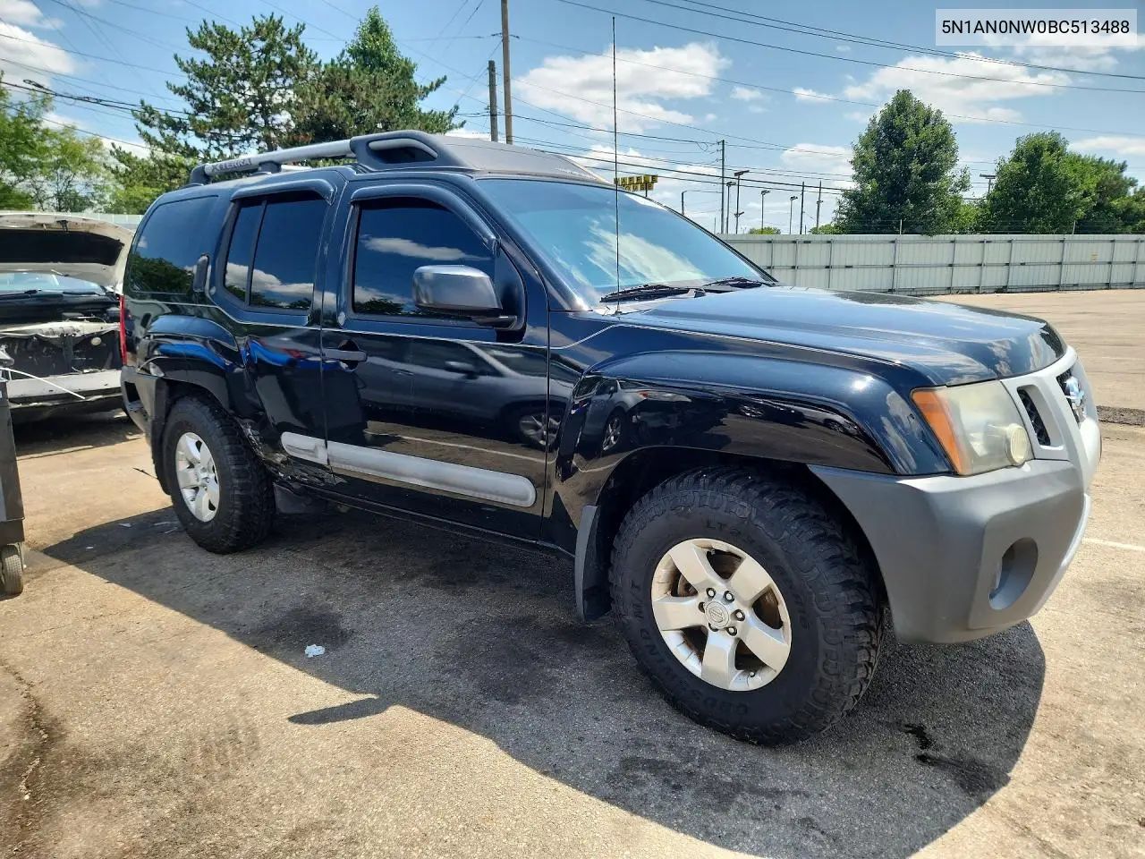 2011 Nissan Xterra X VIN: 5N1AN0NW0BC513488 Lot: 62140606