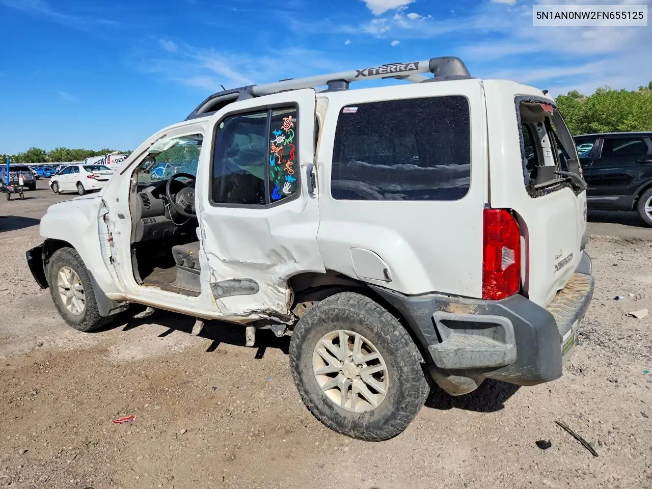 2015 Nissan Xterra X VIN: 5N1AN0NW2FN655125 Lot: 57239666