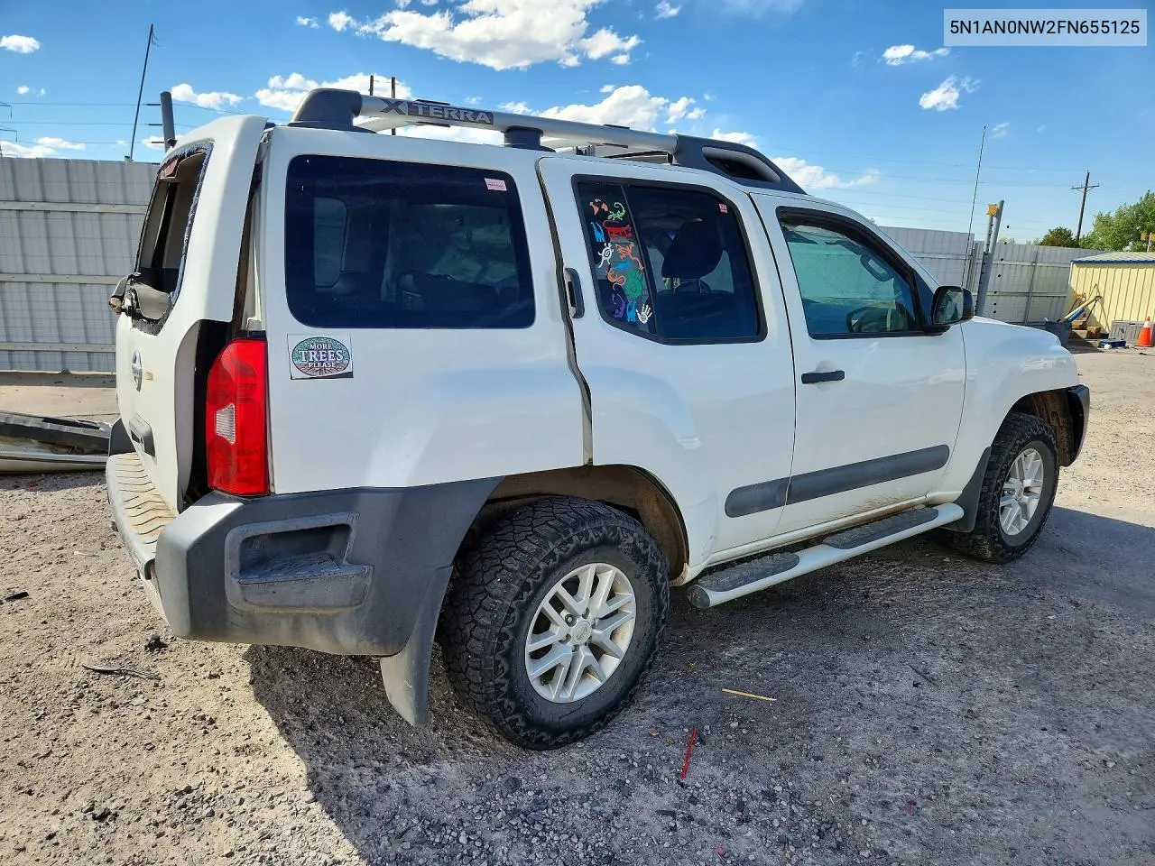 2015 Nissan Xterra X VIN: 5N1AN0NW2FN655125 Lot: 57239666
