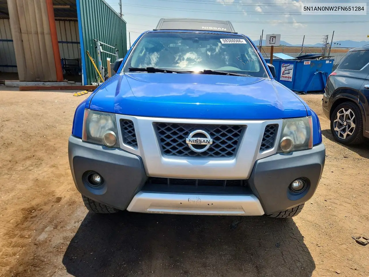 2015 Nissan Xterra S VIN: 5N1AN0NW2FN651284 Lot: 59380566