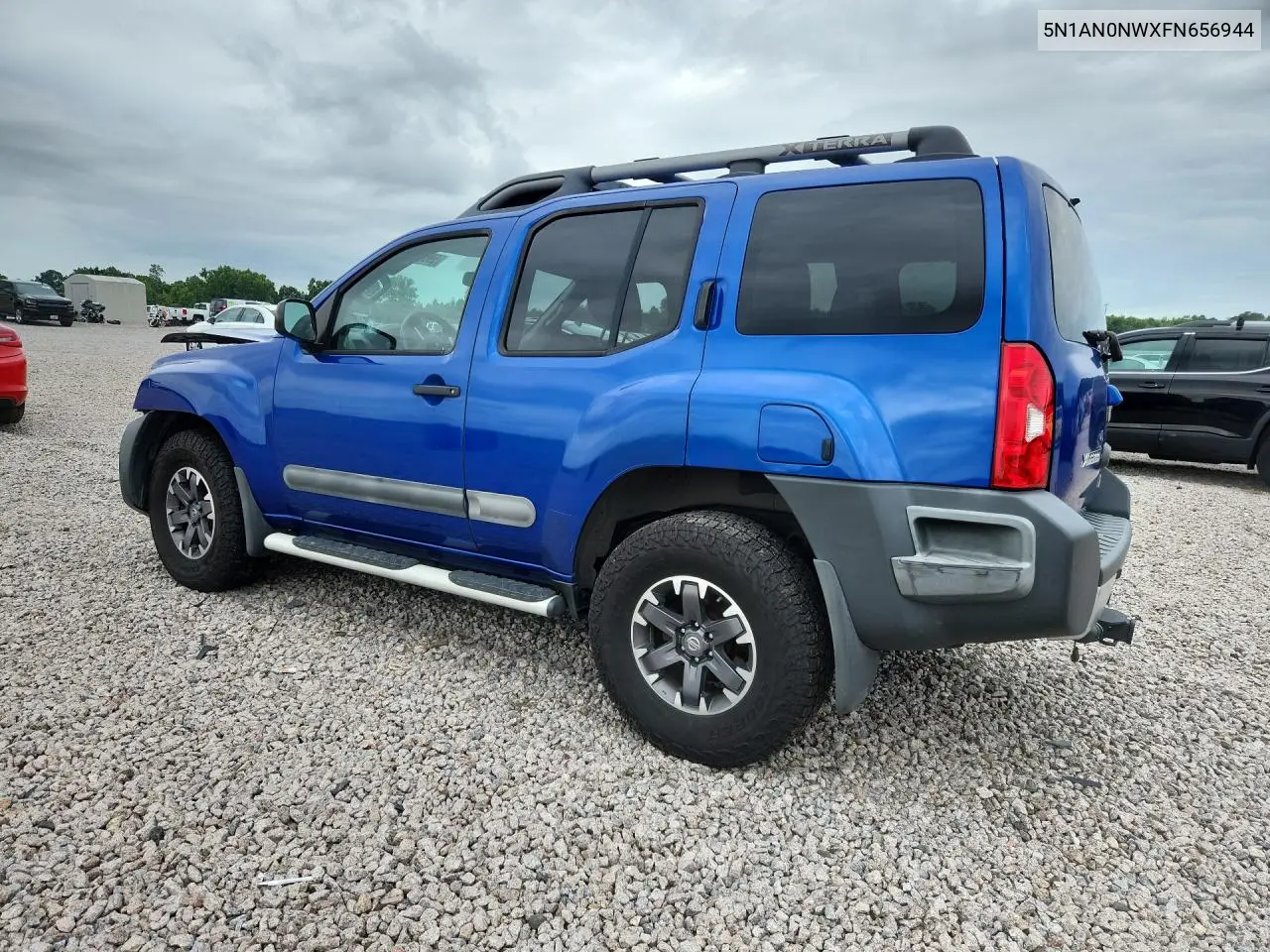 2015 Nissan Xterra Pro-4X VIN: 5N1AN0NWXFN656944 Lot: 59665756