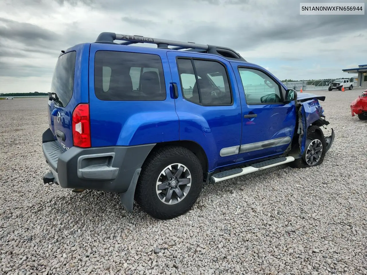 2015 Nissan Xterra Pro-4X VIN: 5N1AN0NWXFN656944 Lot: 59665756