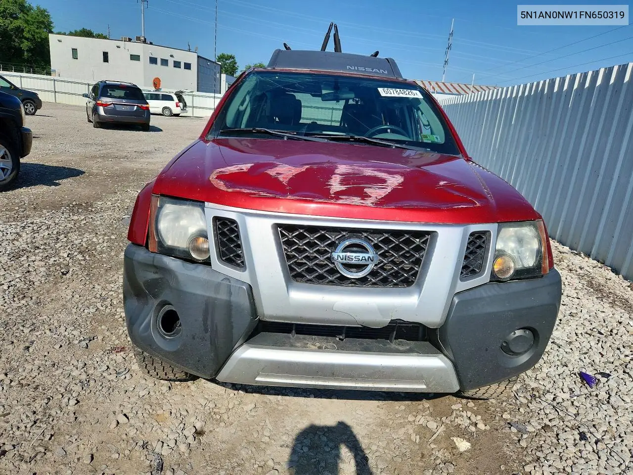 2015 Nissan Xterra X VIN: 5N1AN0NW1FN650319 Lot: 60784826