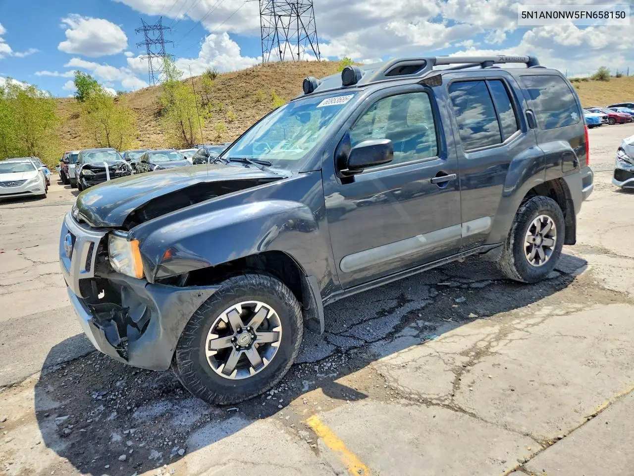 2015 Nissan Xterra Pro-4X VIN: 5N1AN0NW5FN658150 Lot: 60953686