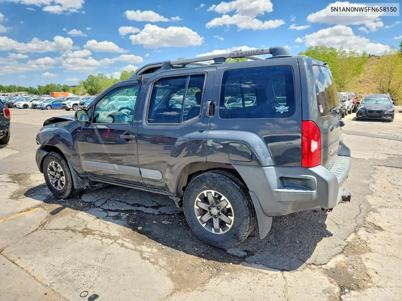 2015 Nissan Xterra Pro-4X VIN: 5N1AN0NW5FN658150 Lot: 60953686