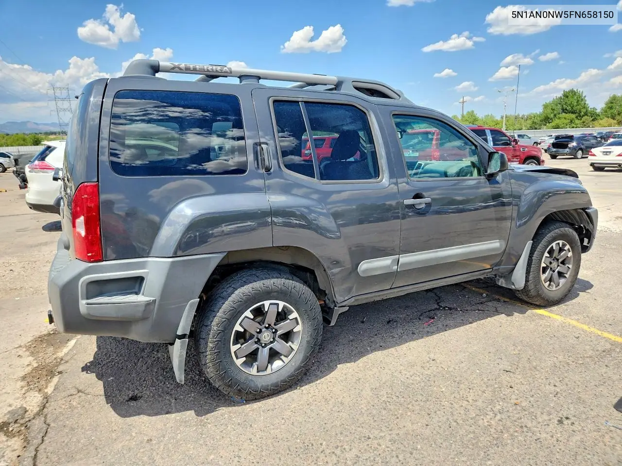 2015 Nissan Xterra Pro-4X VIN: 5N1AN0NW5FN658150 Lot: 60953686