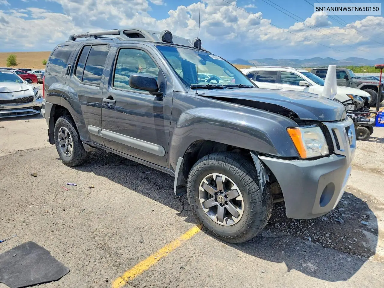 2015 Nissan Xterra Pro-4X VIN: 5N1AN0NW5FN658150 Lot: 60953686