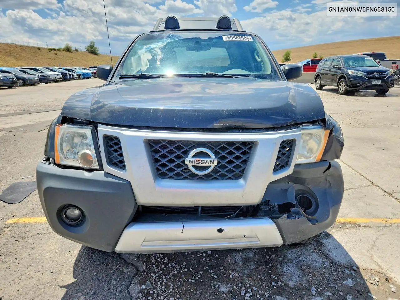 2015 Nissan Xterra Pro-4X VIN: 5N1AN0NW5FN658150 Lot: 60953686