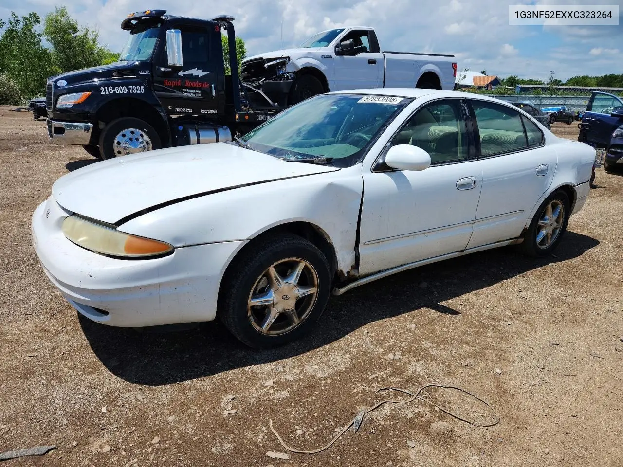 1999 Oldsmobile Alero Gls VIN: 1G3NF52EXXC323264 Lot: 57953006