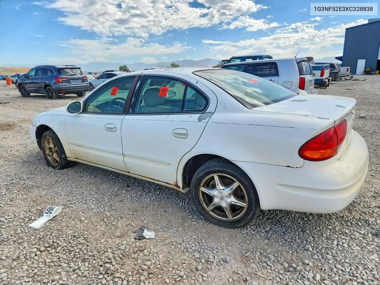 1999 Oldsmobile Alero Gls VIN: 1G3NF52E3XC328838 Lot: 59927226