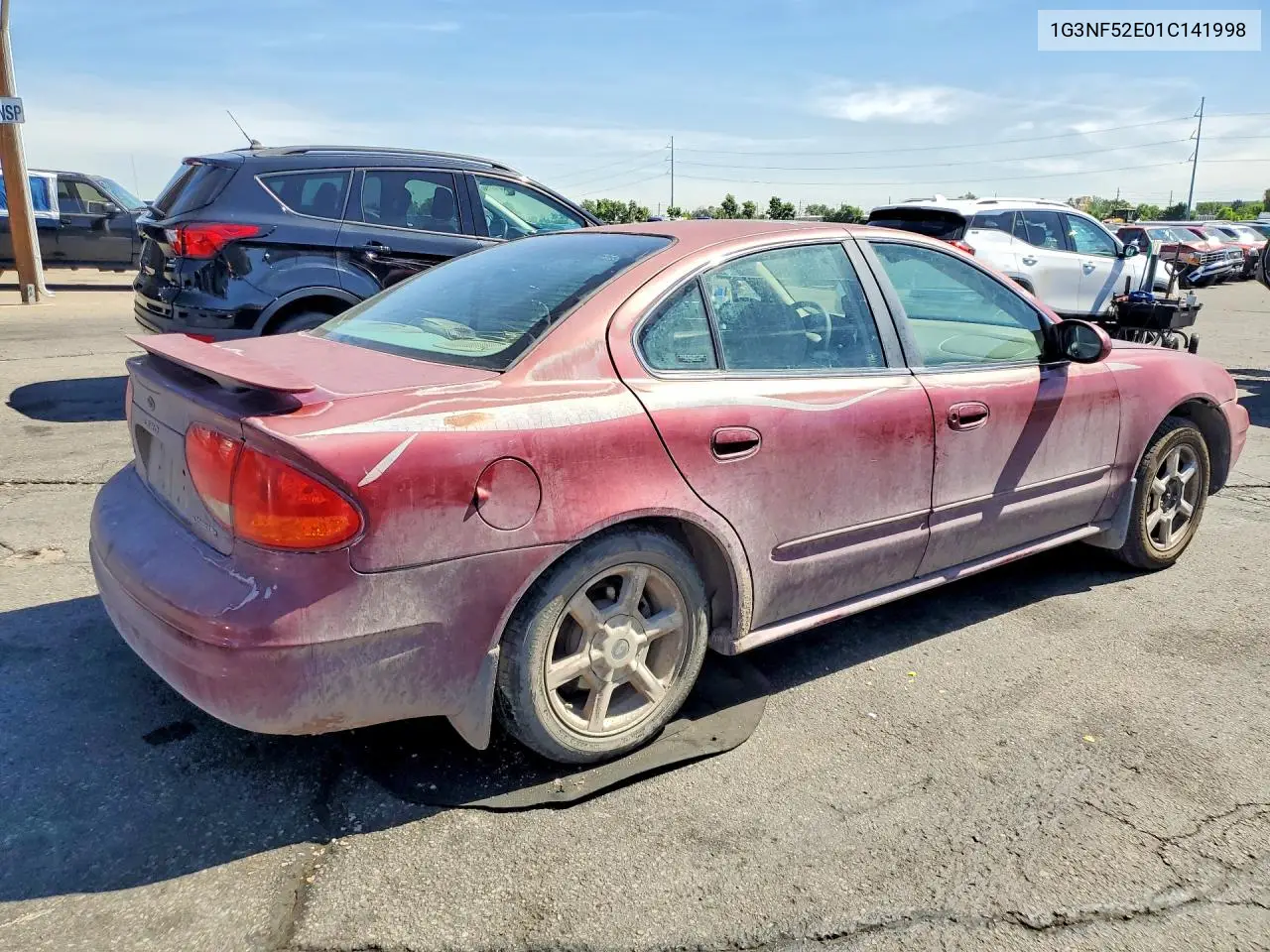 2001 Oldsmobile Alero Gls VIN: 1G3NF52E01C141998 Lot: 57501226