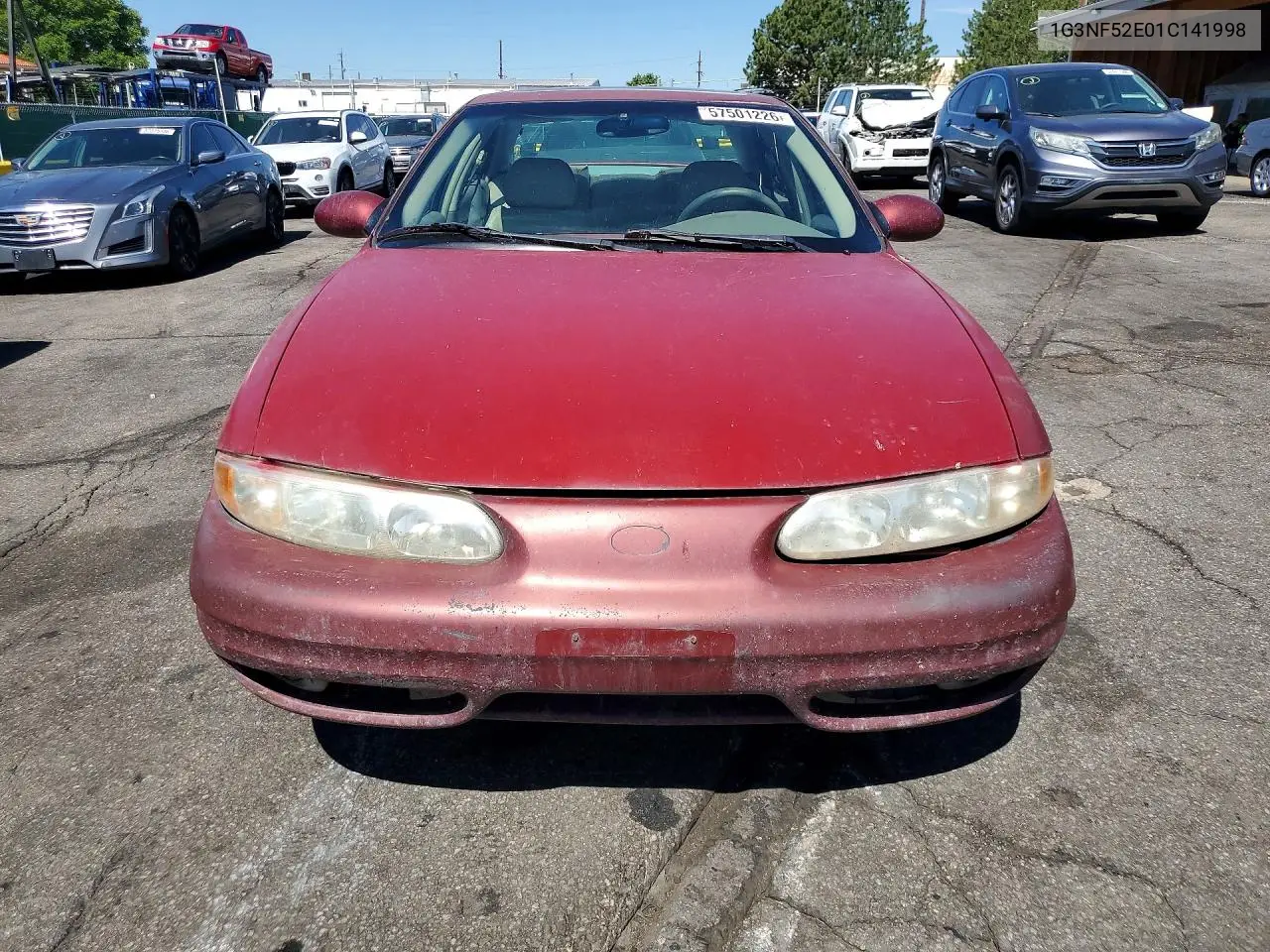 2001 Oldsmobile Alero Gls VIN: 1G3NF52E01C141998 Lot: 57501226