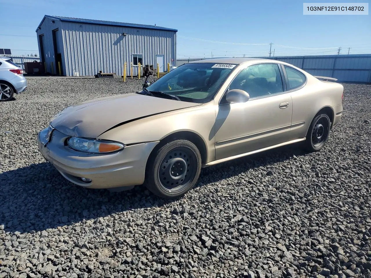 2001 Oldsmobile Alero Gls VIN: 1G3NF12E91C148702 Lot: 97686505