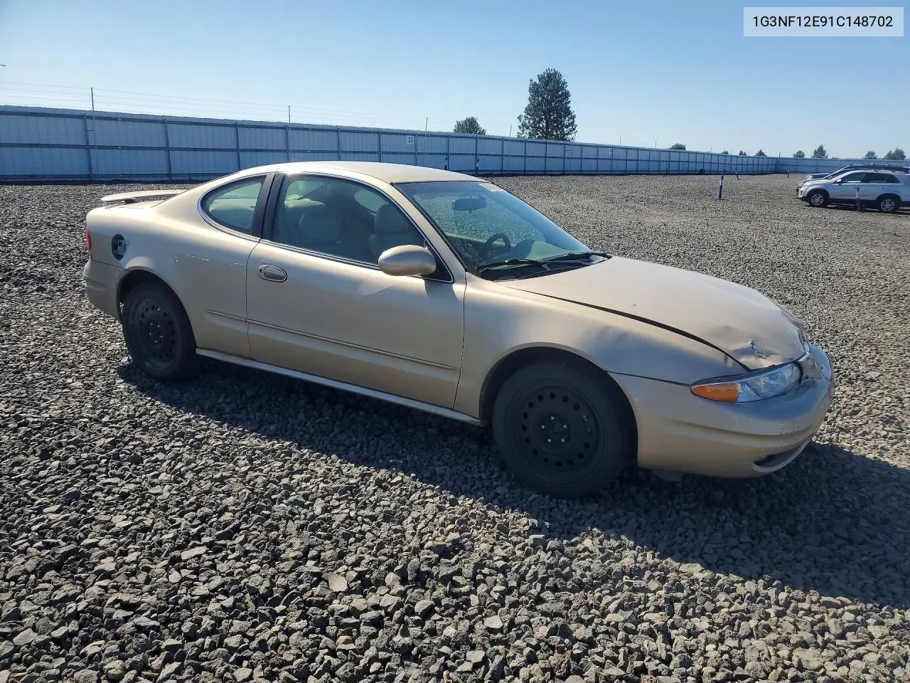 2001 Oldsmobile Alero Gls VIN: 1G3NF12E91C148702 Lot: 97686505
