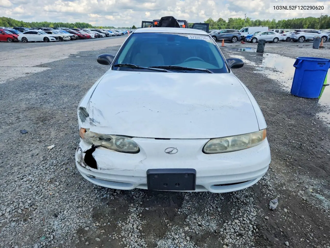 2002 Oldsmobile Alero Gl VIN: 1G3NL52F12C290620 Lot: 57339756