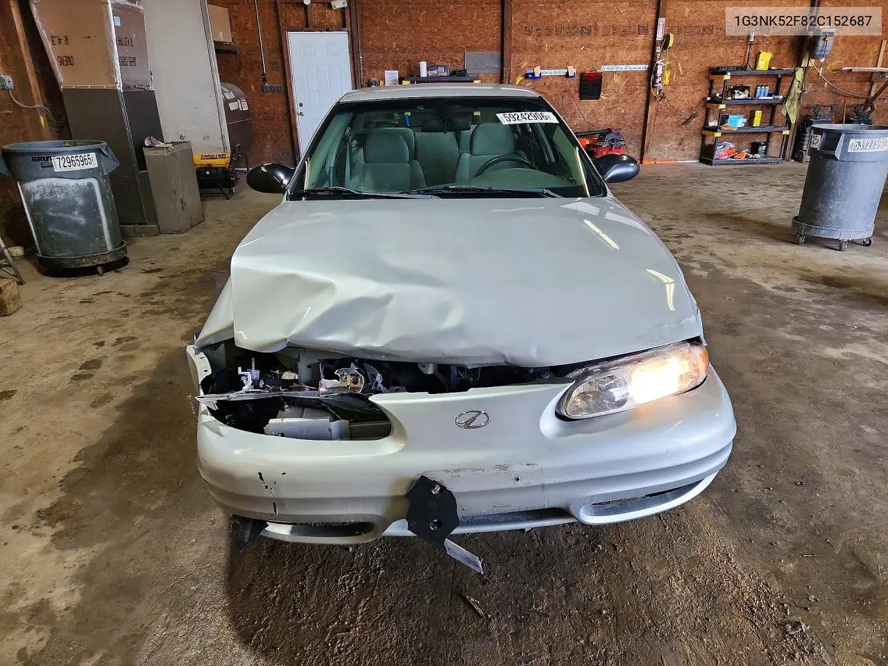 2002 Oldsmobile Alero Gx VIN: 1G3NK52F82C152687 Lot: 59242906