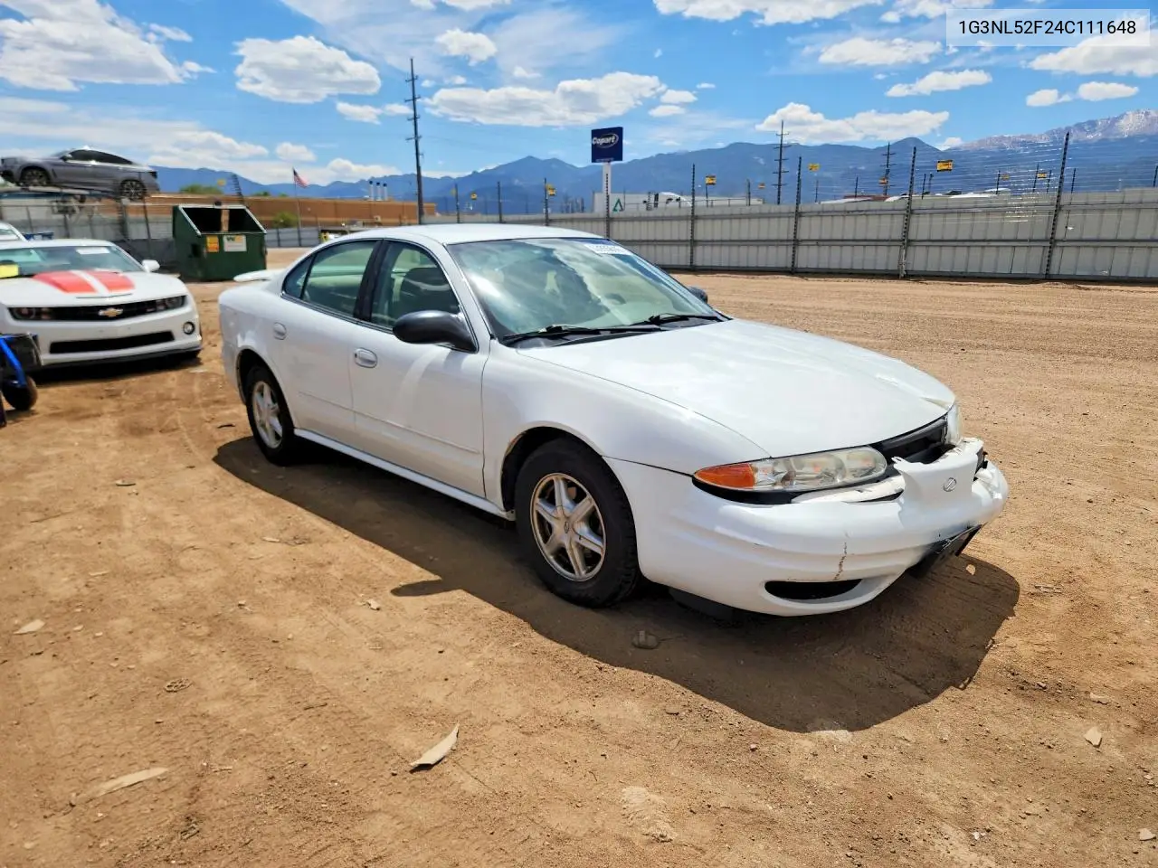2004 Oldsmobile Alero Gl VIN: 1G3NL52F24C111648 Lot: 53935616