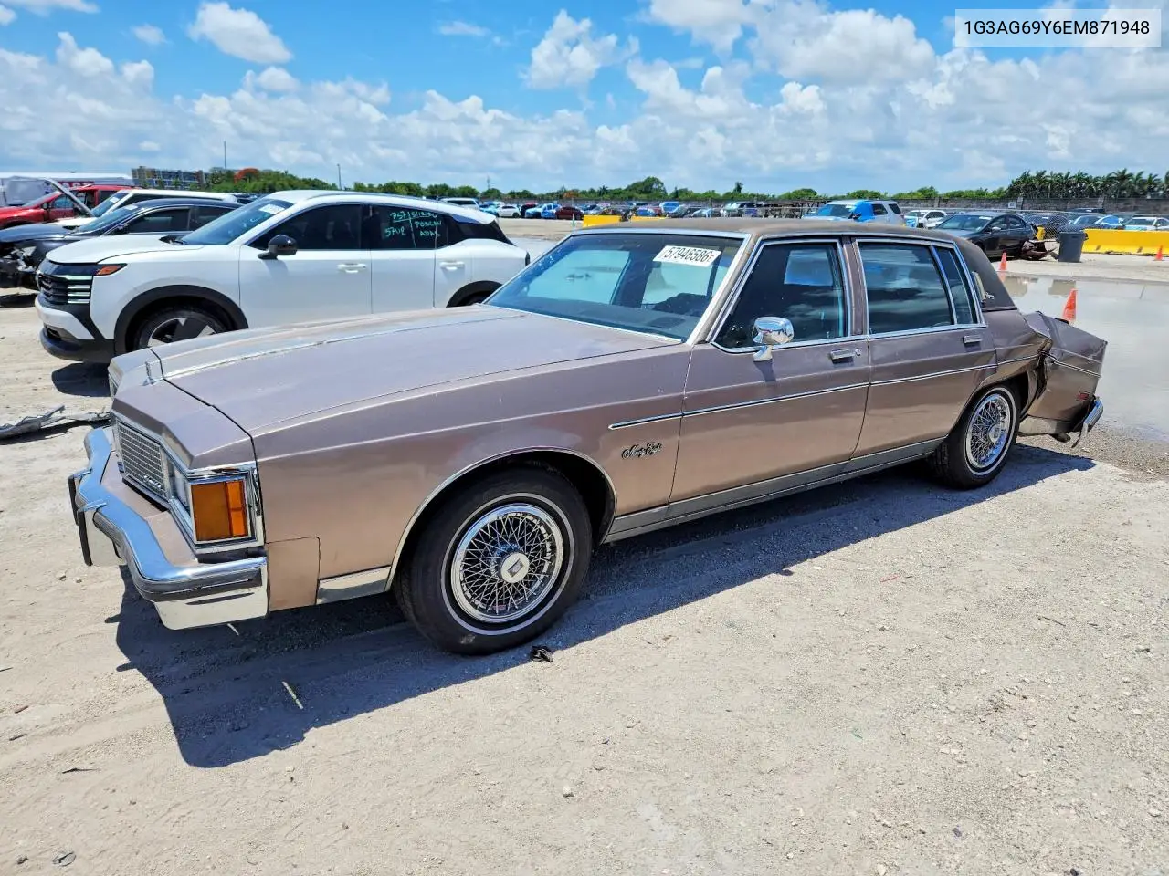 1984 Oldsmobile 98 Regency VIN: 1G3AG69Y6EM871948 Lot: 57946586