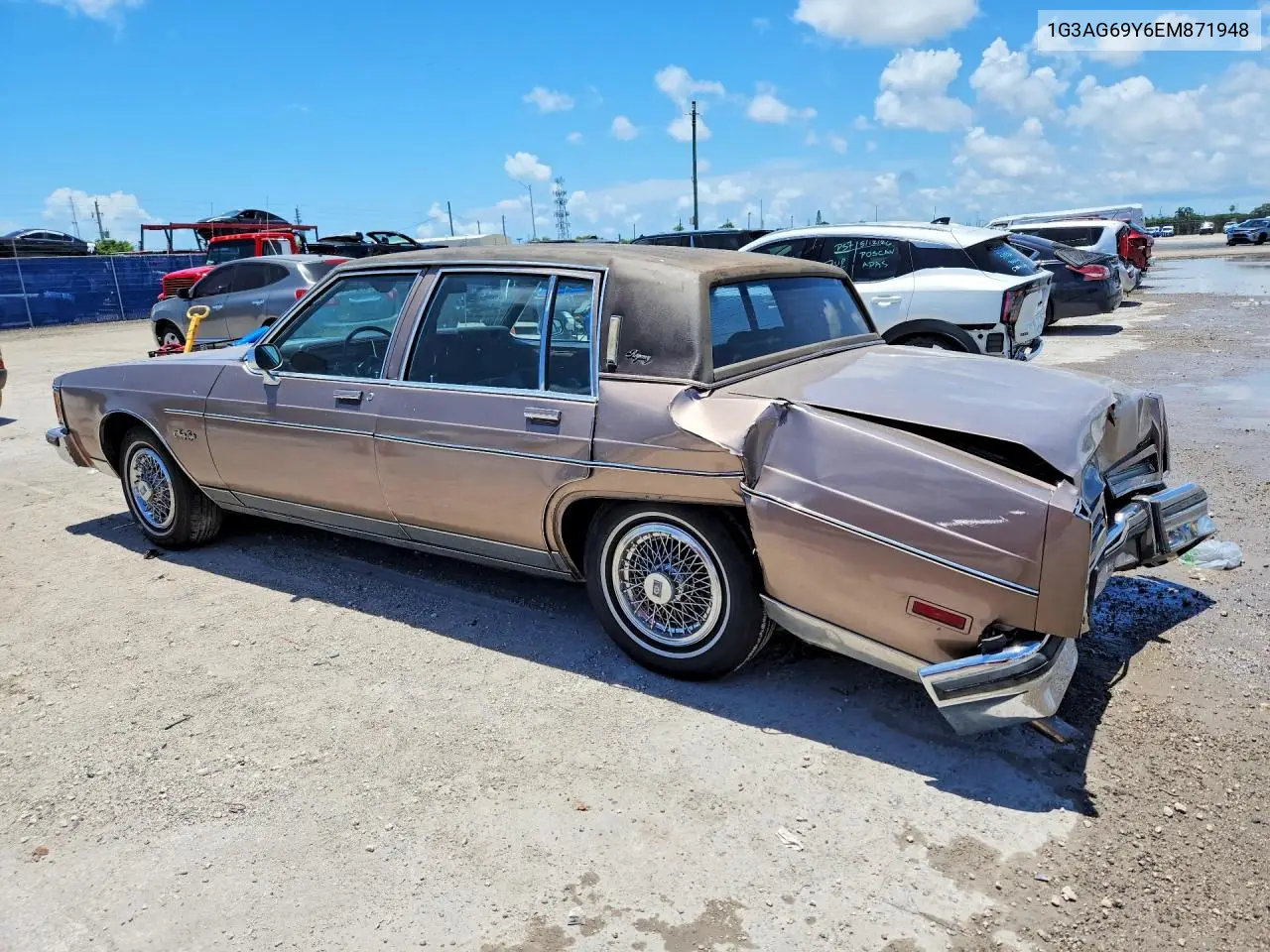 1984 Oldsmobile 98 Regency VIN: 1G3AG69Y6EM871948 Lot: 57946586