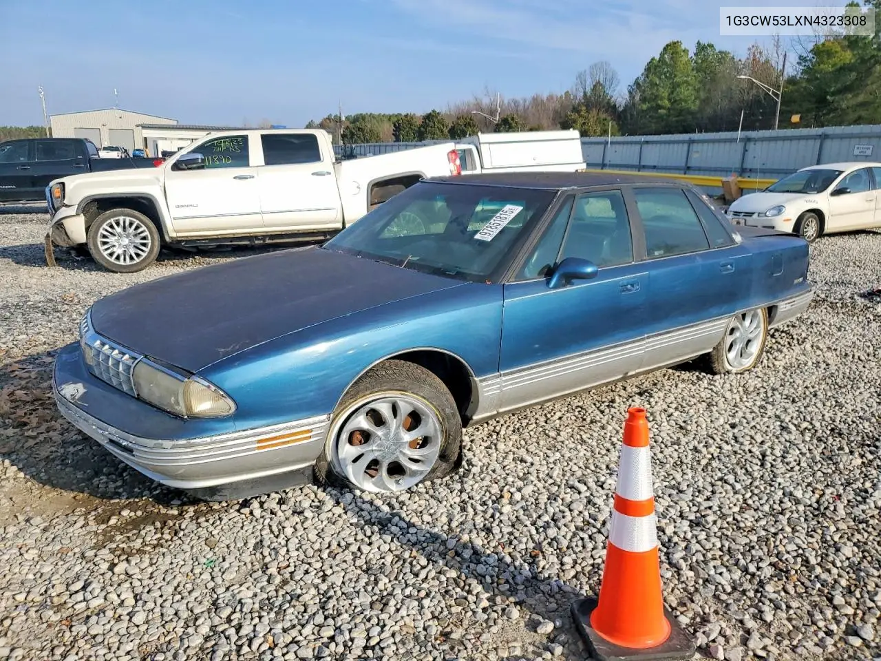 1992 Oldsmobile 98 Regency Elite VIN: 1G3CW53LXN4323308 Lot: 97851815