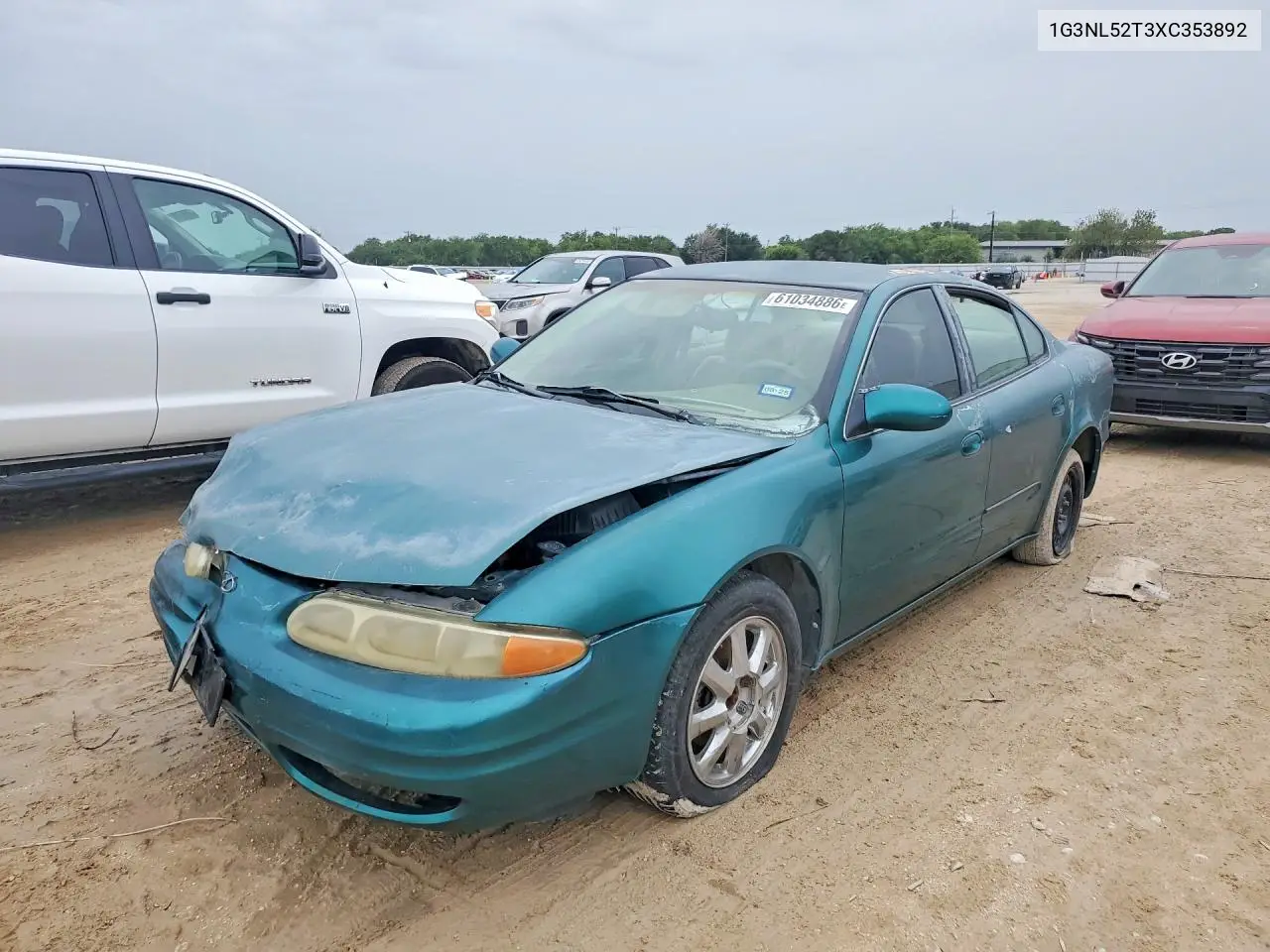 1999 Oldsmobile Alero Gl VIN: 1G3NL52T3XC353892 Lot: 61034886