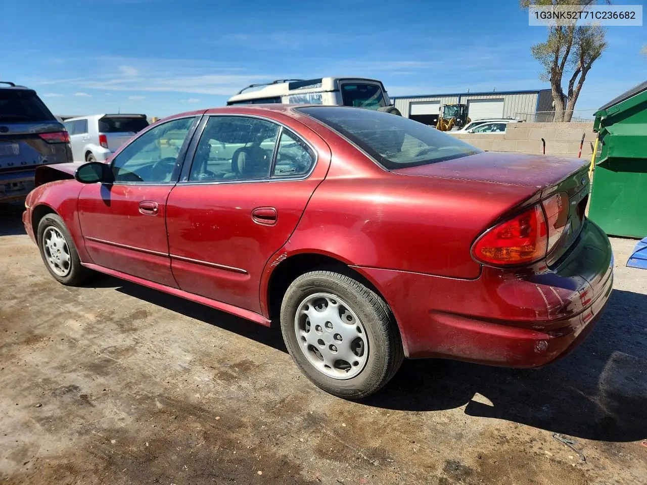 2001 Oldsmobile Alero Gl1 VIN: 1G3NK52T71C236682 Lot: 47501376
